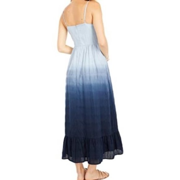 Madewell dip dye cami pintuck ruffle dress Clearance